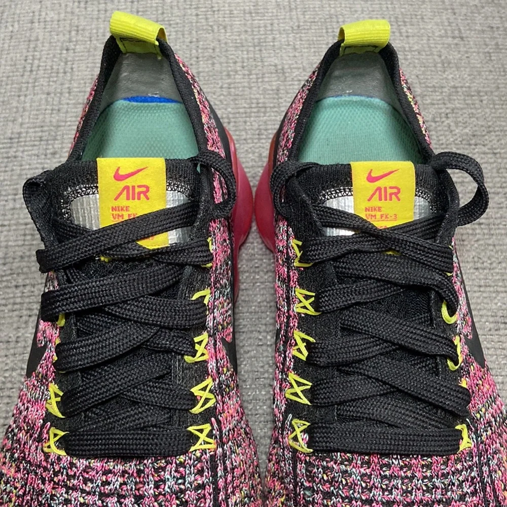 Nike Air Vapormax Flyknit 3 pink Blast Safari running shoe women’s size 6 - Picture 5 of 8